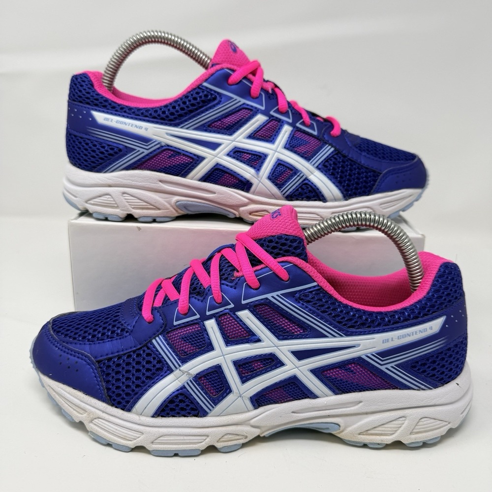 Asics Gel Contend 4 Women's Running Athletic Shoes Size 6.5 C707N Blue‎ Pink